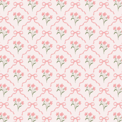 Pink Bows and Blossoms -Champagne Collection - B Social Boutique