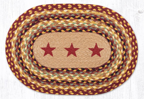 PM-OP-357 Burgundy Stars Placemat 13"x19"