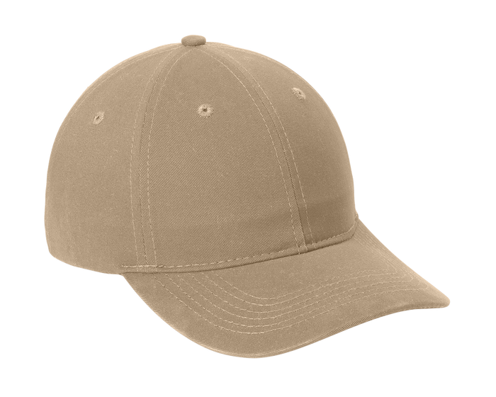 Port Authority Khaki Brushed Twill Low Profile Cap CP77