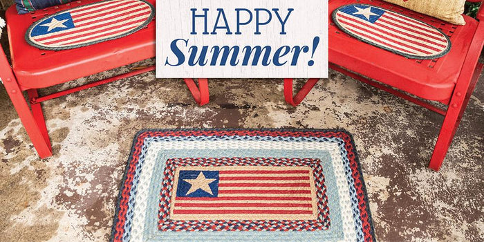 PP-015 Flag Oblong Print Rug