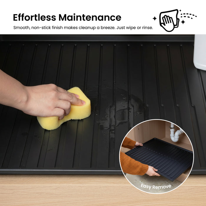 Premium Waterproof Under Sink Mat – 31" × 22"