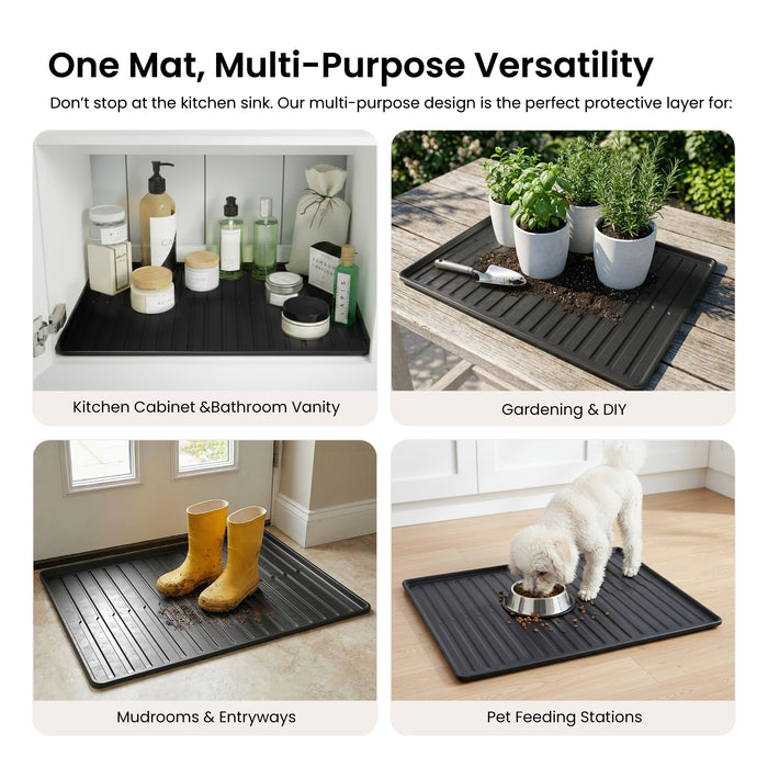 Premium Waterproof Under Sink Mat – 31" × 22"