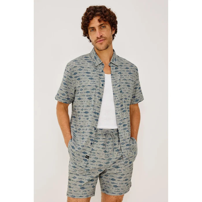 Rails Carson Shirt in Vintage Aquarium Etch