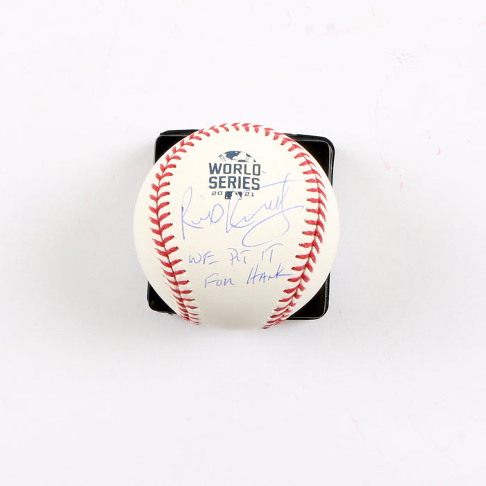 Rick Kranitz Signed Official 2021 World Series Baseball Atlanta Braves