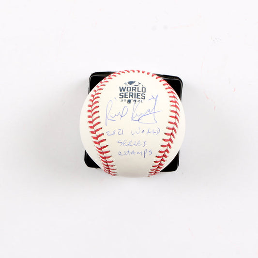 Rick Kranitz Signed Official 2021 World Series Baseball Atlanta Braves