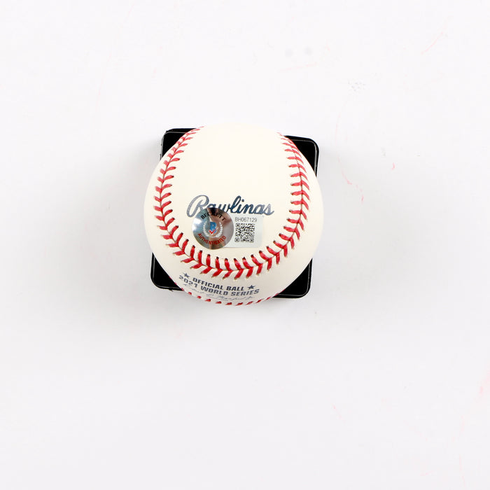 Rick Kranitz Signed Official 2021 World Series Baseball Atlanta Braves