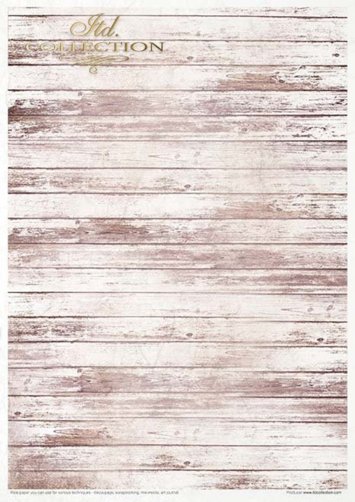 Rosy Summertime Rice Paper by ITD Collection, RP031, Pack of 11 1