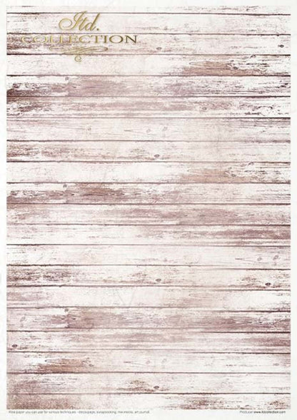 Rosy Summertime Rice Paper by ITD Collection, RP031, Pack of 11 1
