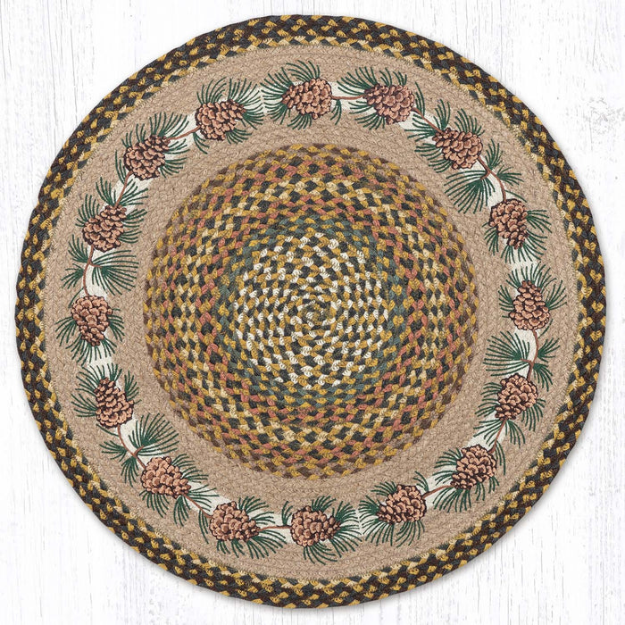 RP-051 Needlles & Cones Round Rug