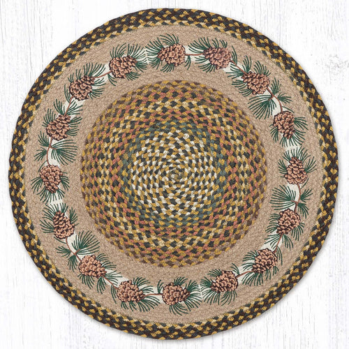 RP-051 Needlles & Cones Round Rug
