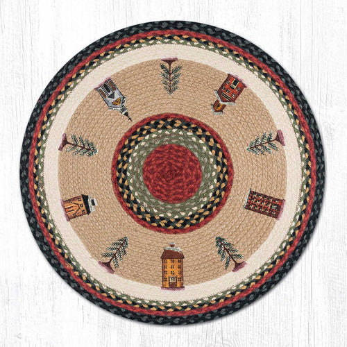 RP-338 Winter Village Round Rug
