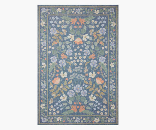 Cotswolds Willow Power Loomed Rug - Indigo