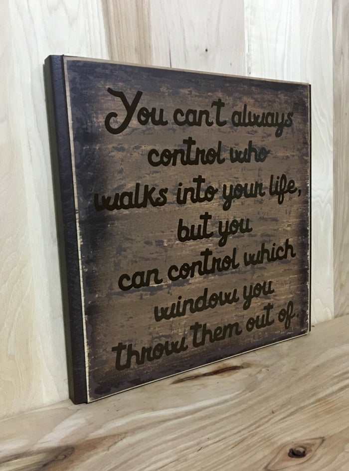Sarcastic custom wood sign, funny wooden sign