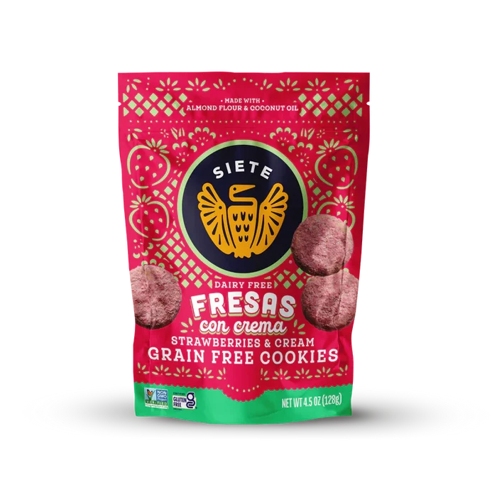 Siete Frescas con Crema Strawberries & Cream Grain-Free Cookies
