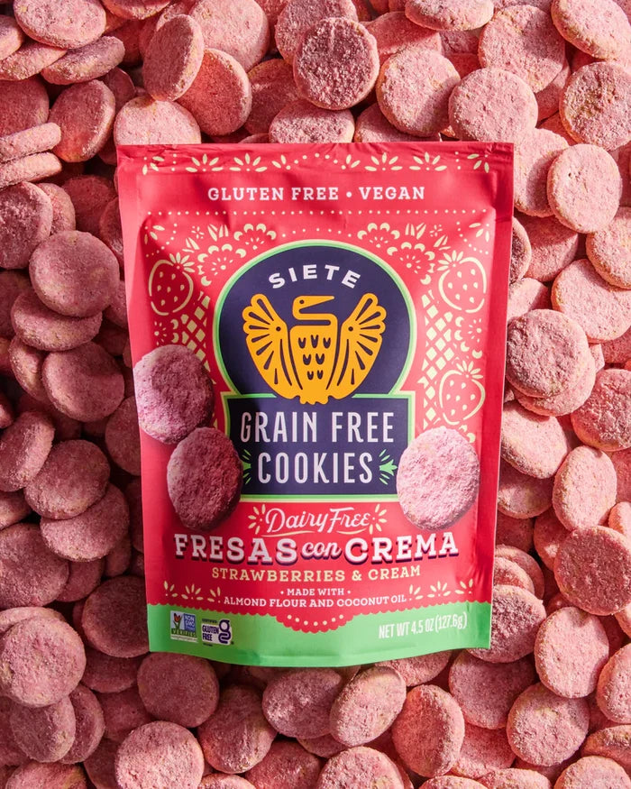 Siete Frescas con Crema Strawberries & Cream Grain-Free Cookies