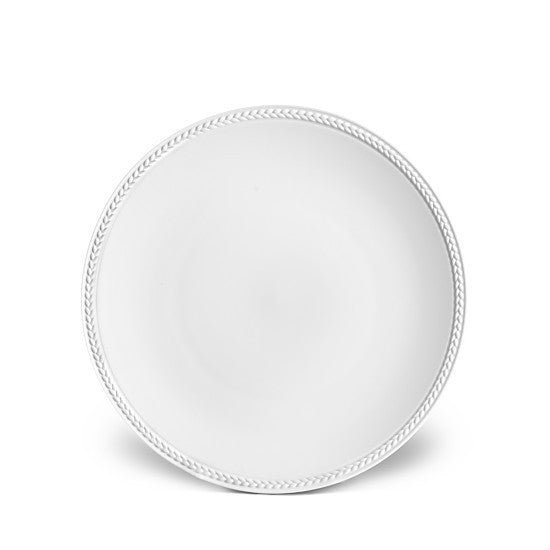 Soie Tressée White Dessert Plate - RSVP Style
