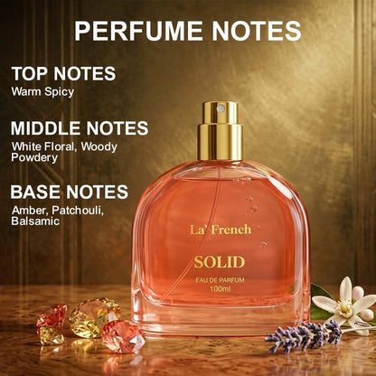 Solid Unisex Perfume 100ml  | Warm Woody Floral Luxury Fragrance