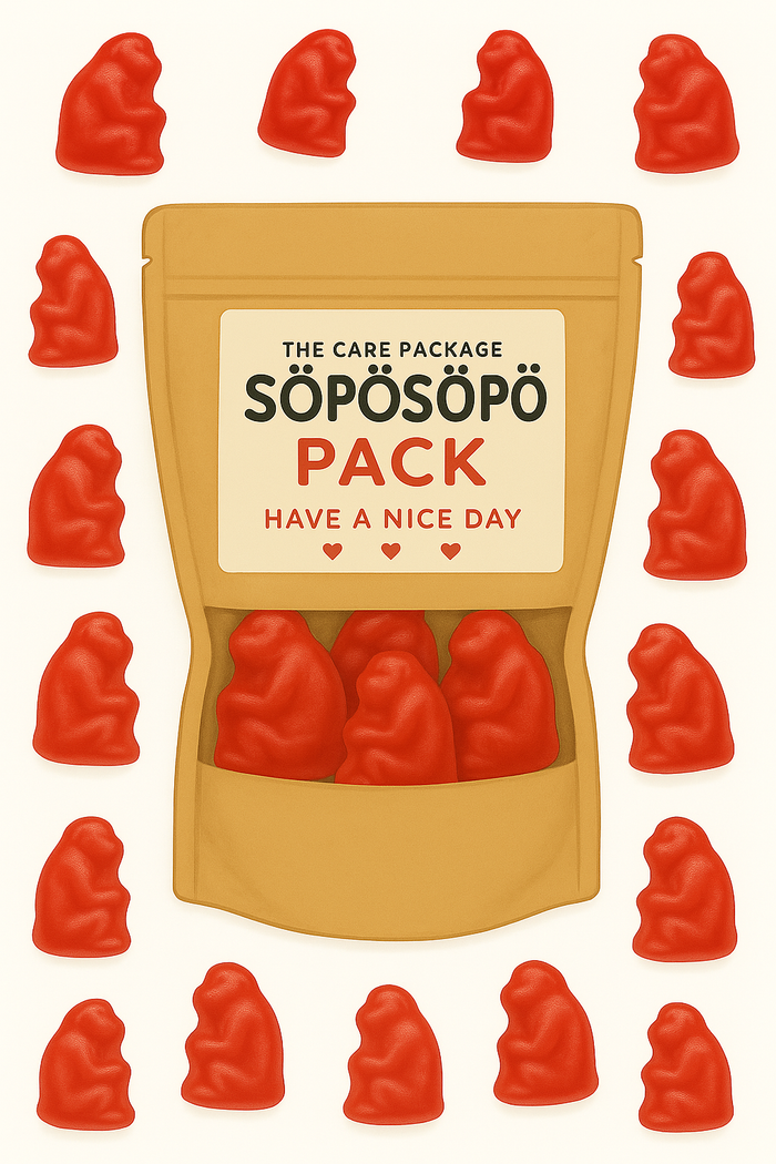 SÖPÖSÖPÖ Scandinavian Treat Pack - Cloetta Cheeky Monkey Face Gummies – 150g SÖPÖSÖPÖ pack - Soposopo