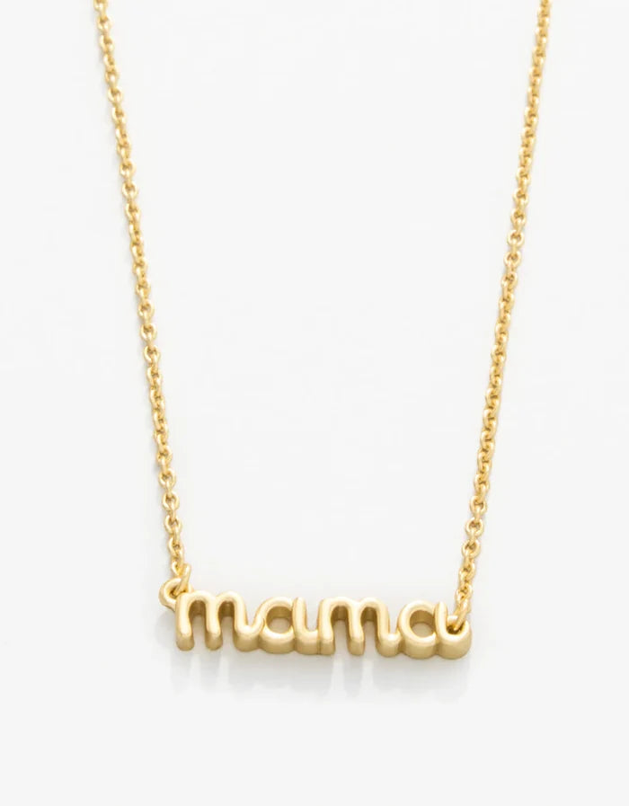 Spartina 449: Sea La Vie Necklace 18” Thanks Mama/Script Gold