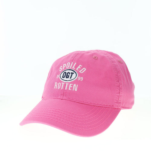 Spoiled Rotten Dark Pink Toddler Relaxed Twill Hat