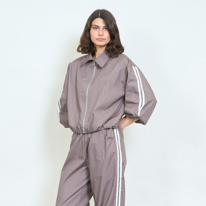 Sporty zip front cropped jacket wholesale