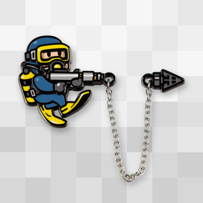 Steel Harpoon Chained Pin
