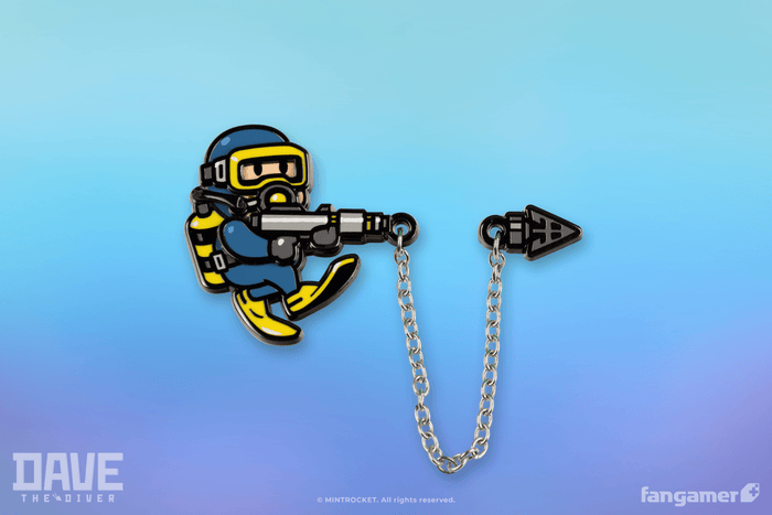 Steel Harpoon Chained Pin