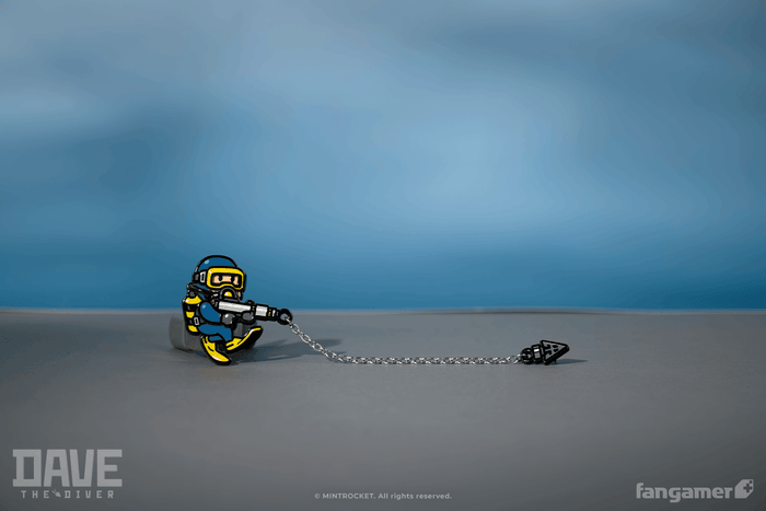 Steel Harpoon Chained Pin
