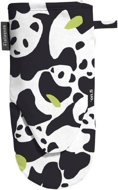 Oven mitt Sukukokous 15x30 cm black/white - Soposopo