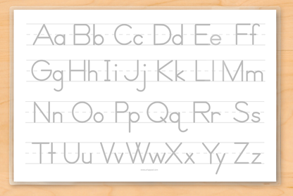 Summer Alphabet Personalized Kids Placemat 18" x 12" with Alphabet - Custom USA