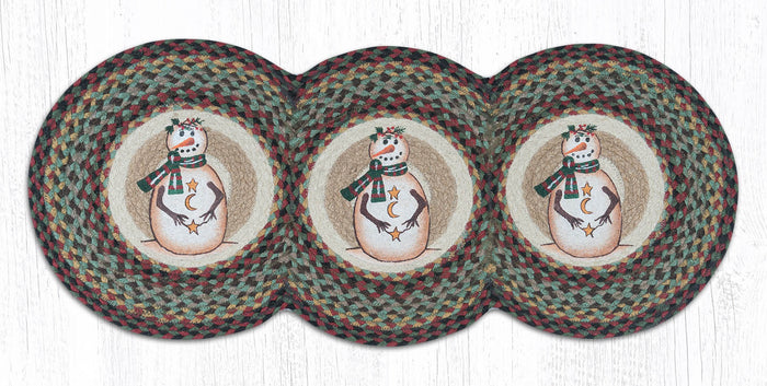 TCP-081 Moon & Star Snowman Tri Circle Table Runner