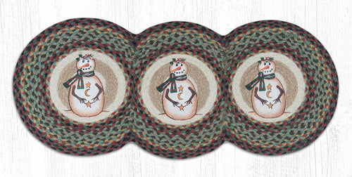 TCP-081 Moon & Star Snowman Tri Circle Table Runner