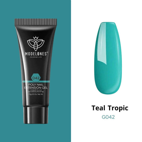 Teal Tropic - Poly Nail Gel (15g) Poly Nail Gel MODELONES #