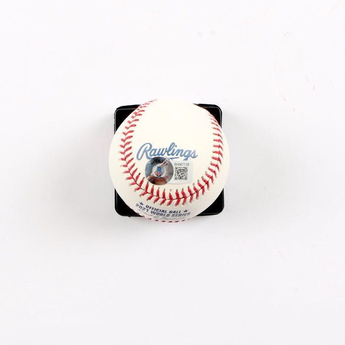 Terry McGuirk Signed Official 2021 World Series Baseball Atlanta Braves