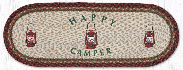 TR-417 Happy Camper Oval Table Runner
