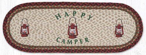 TR-417 Happy Camper Oval Table Runner