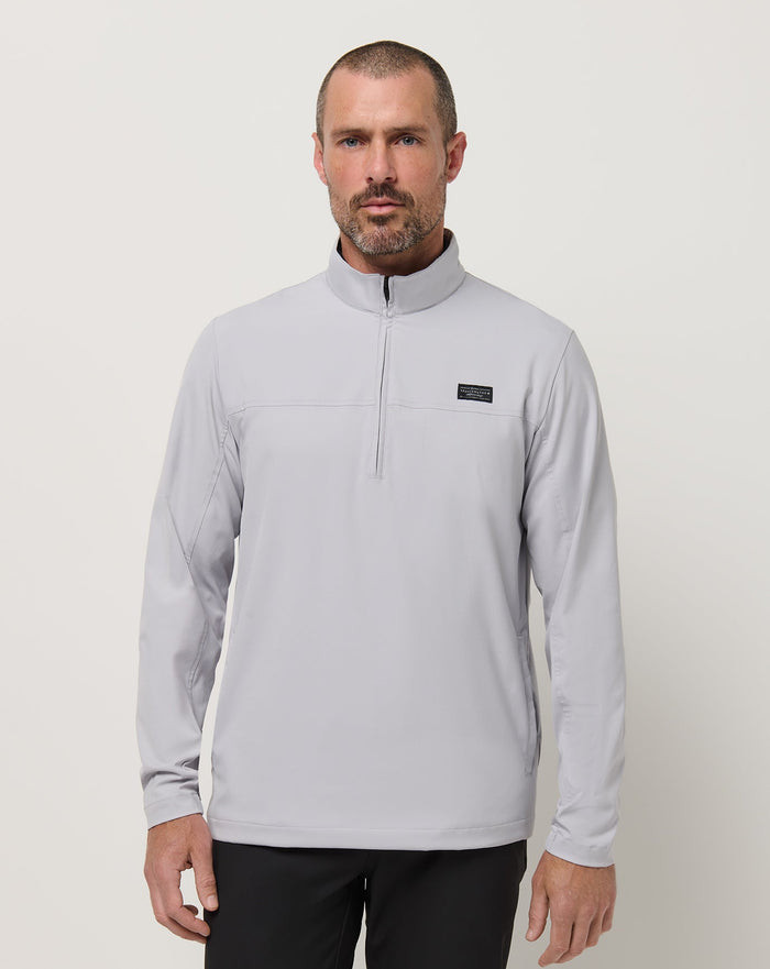 TravisMathew Men's Wanderlust Quarter Zip Apparel TravisMathew Micro Chip Small