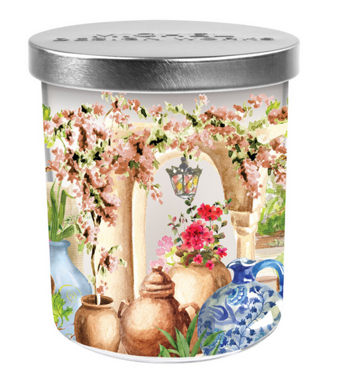 Tuscan Terrace Candle Jar with Lid