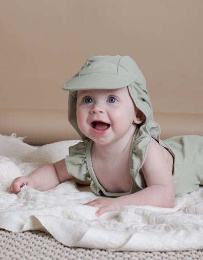 UPF50+ Baby Sun Cap - Sage