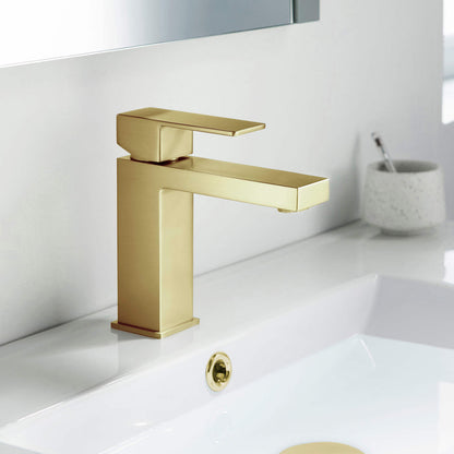 Value Collection - Single Handle Bathroom Vanity Sink Faucet with Pop Up Drain - F202
