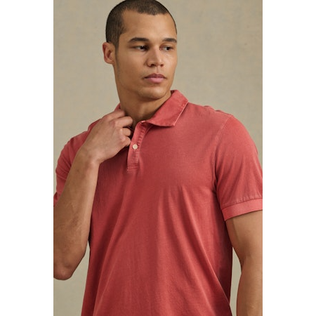 Velvetmen Arrow Polo in Tomato