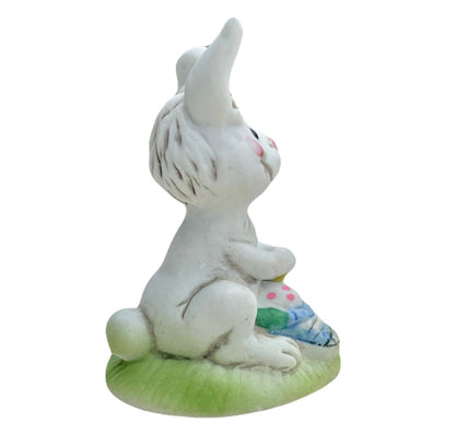 Vintage Suzy’s Zoo Easter Bunny Rabbit with Easter Eggs 3.5" Collectible Figurine Statue by Suzy Spafford Enesco 1979