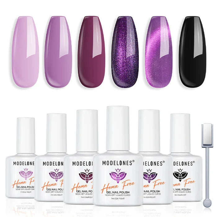 Violet Eclipse Gel Polish Set MODELONES #violet eclipse