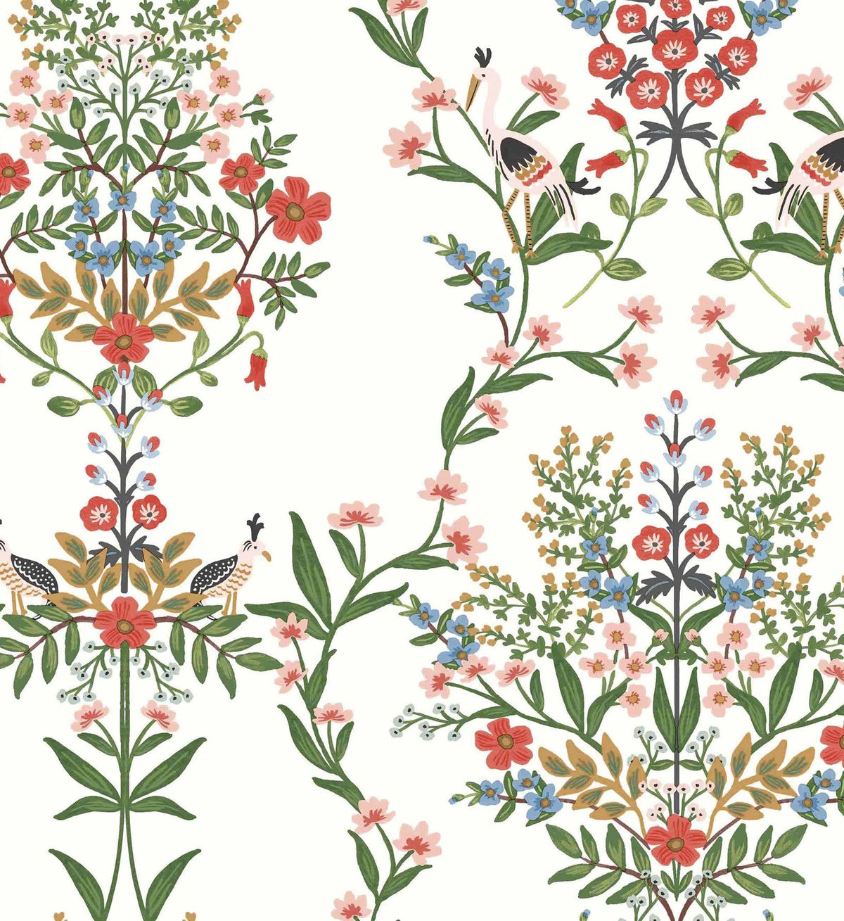 Luxembourg Wallpaper - White Multi