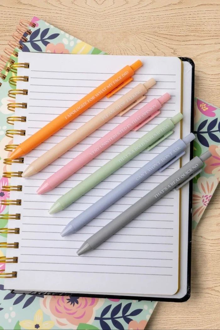 Warmest Regards Quote Pen Set - The Audacity - Plunkett's Hallmark