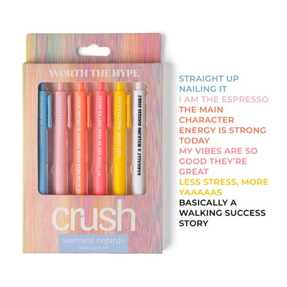 Warmest Regards Quote Pen Set - Worth the Hype - Plunkett's Hallmark