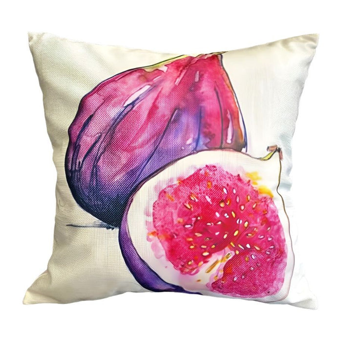 Watercolor Fig Pillow - 18x18