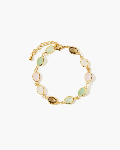 Whimsical Romance Stone Bracelet in Silver