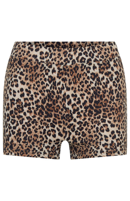 11th Street She's So Lucky Bike Shorts Leopard Splice