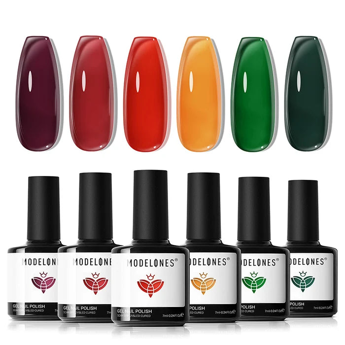 Wine Forest Gel Polish Set MODELONES #wine forest